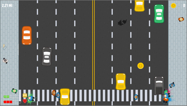 Dodgy Rush Gameplay Screenshot - UI Development